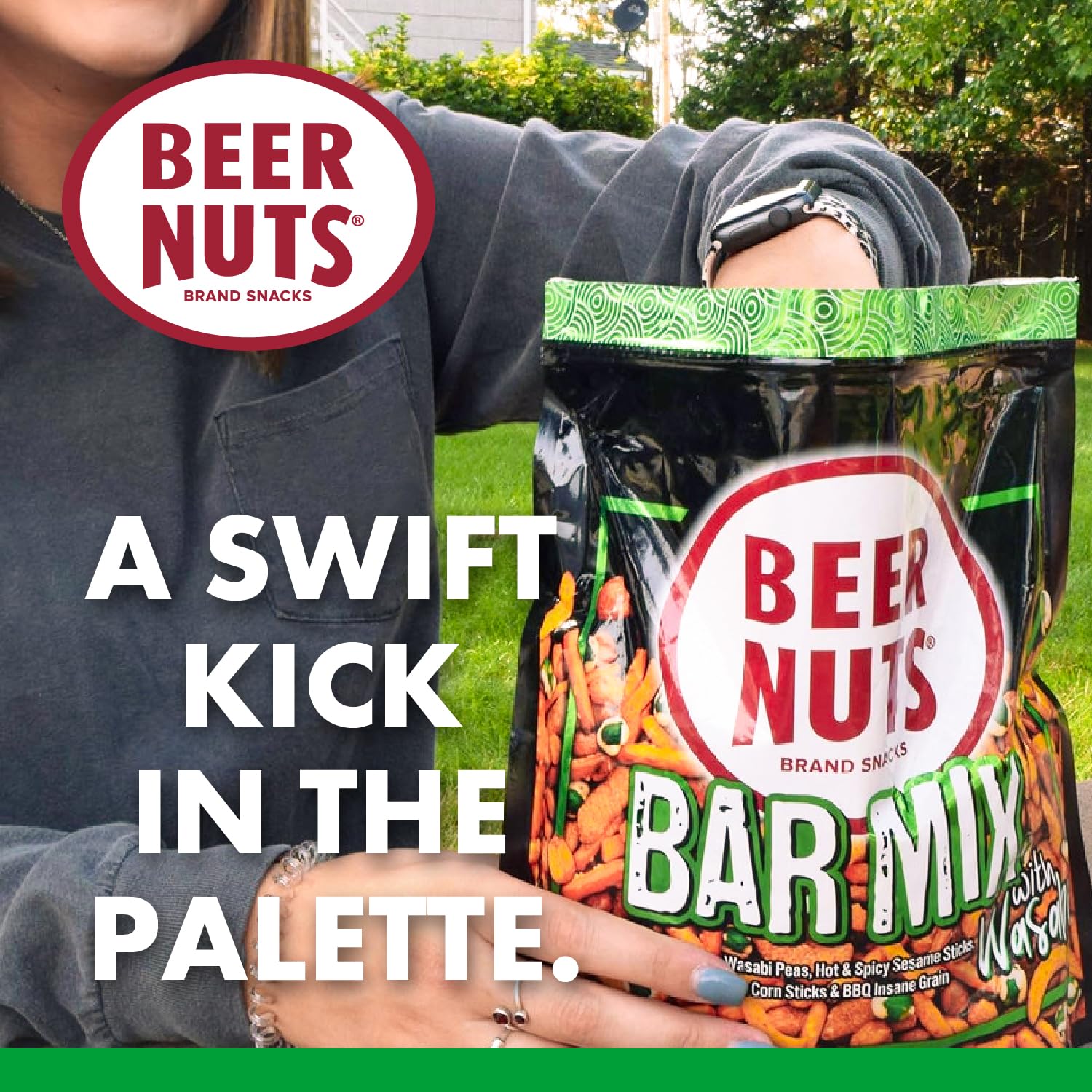 Amazon.com: BEER NUTS Bar Mix w/Wasabi - Pretzels, Cheese Stix